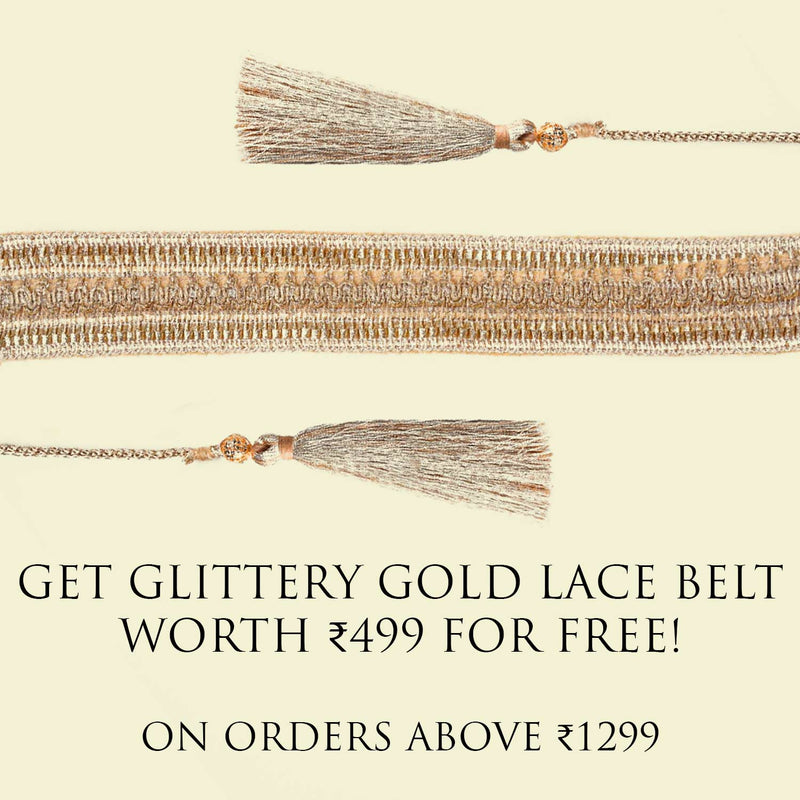 Glittery Gold Lace Belt