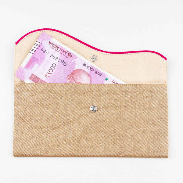 Rose Gold Reusable Cloth Envelope